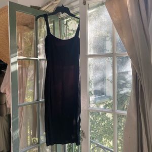 Black midi Reformation dress